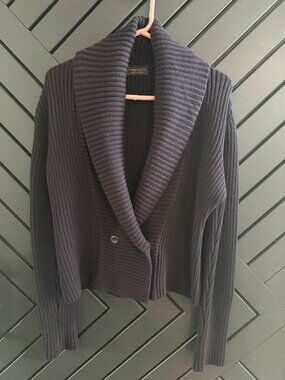 Donna Karan New York Shawl Collar Cardigan Size M – Made in Italy